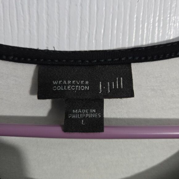 J. Jill Wearever Collection Women L Layered A-Line Over Lay Dress Jersey Knit - Picture 10 of 15